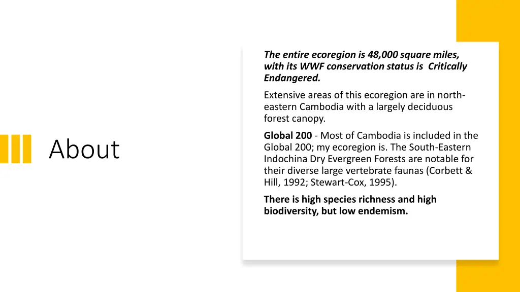 the entire ecoregion is 48 000 square miles with