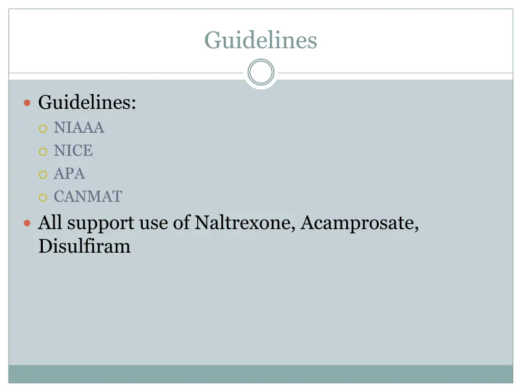 guidelines