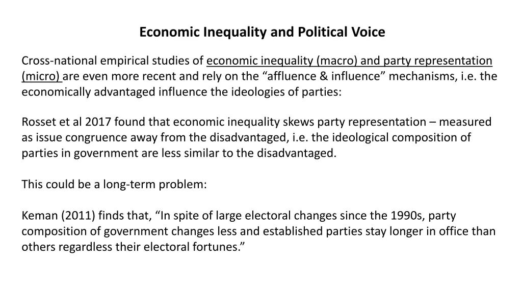 economic inequality and political voice 4
