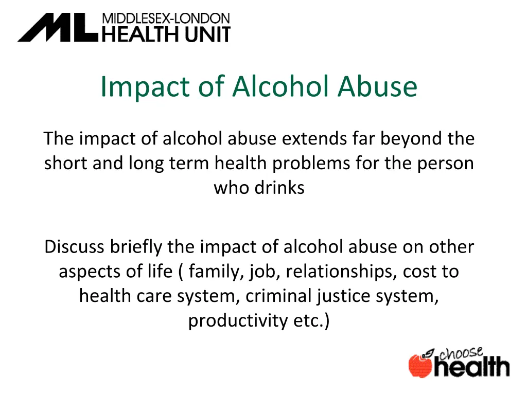 impact of alcohol abuse