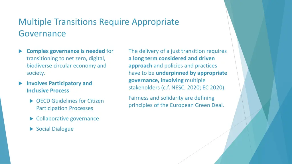 multiple transitions require appropriate