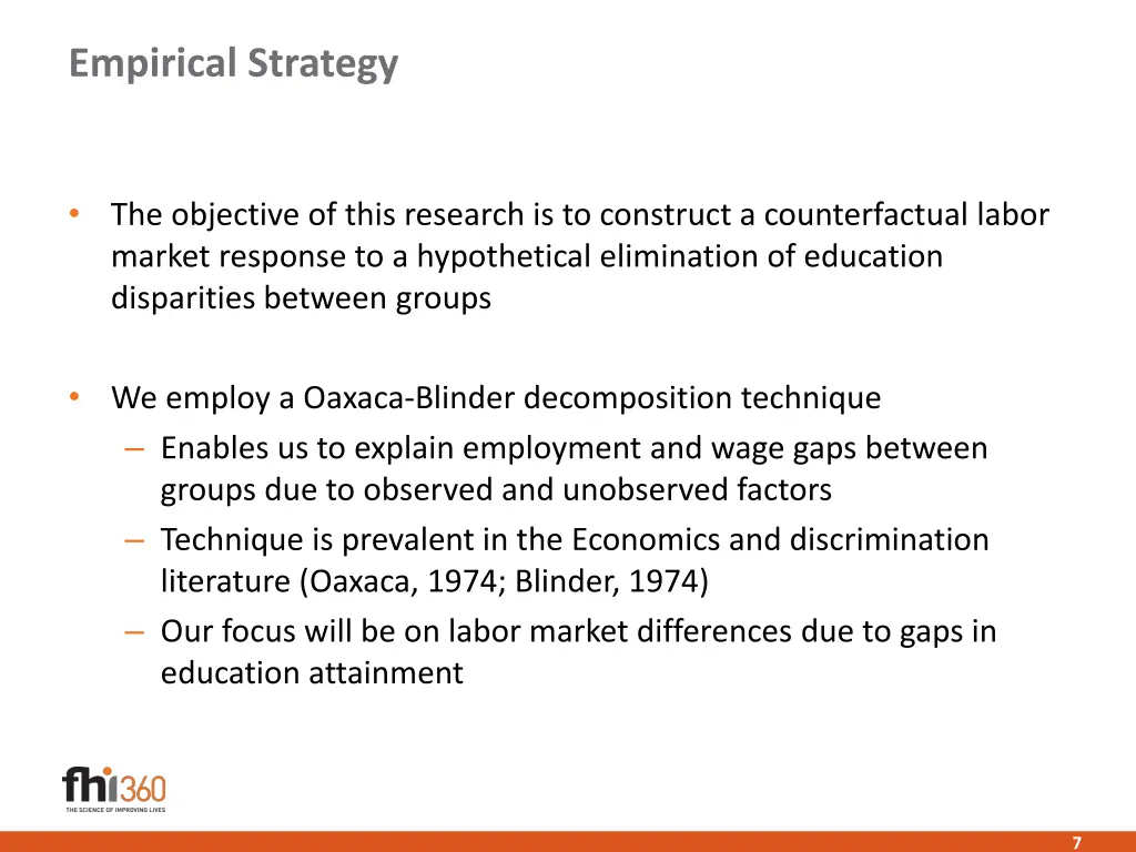 empirical strategy