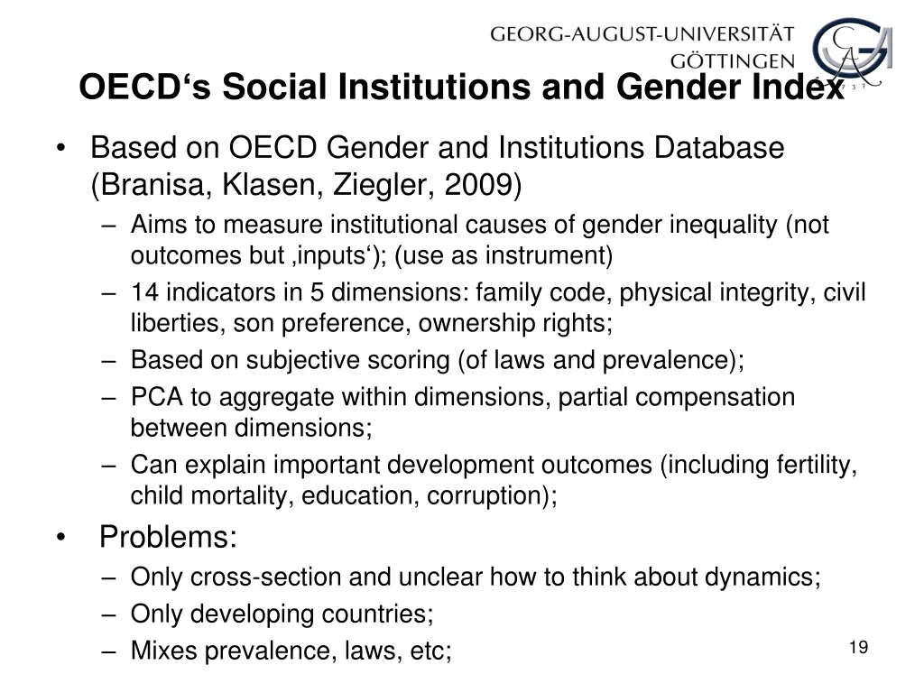 oecd s social institutions and gender index
