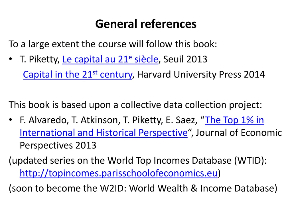 general references