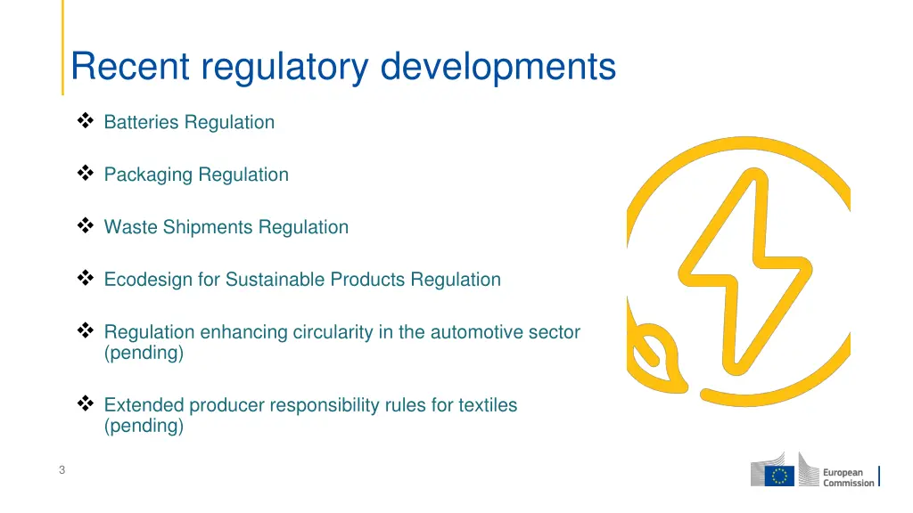 recent regulatory developments