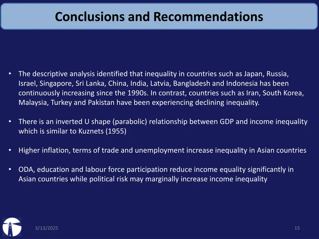 conclusions and recommendations