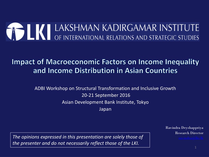 impact of macroeconomic factors on income