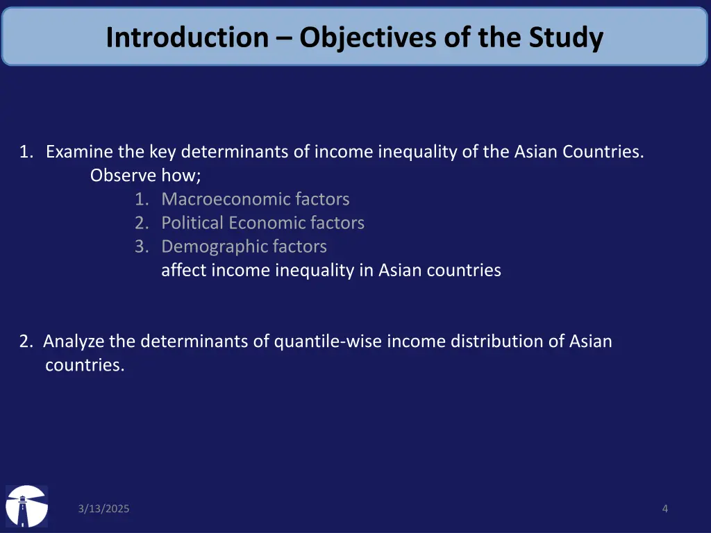 introduction objectives of the study