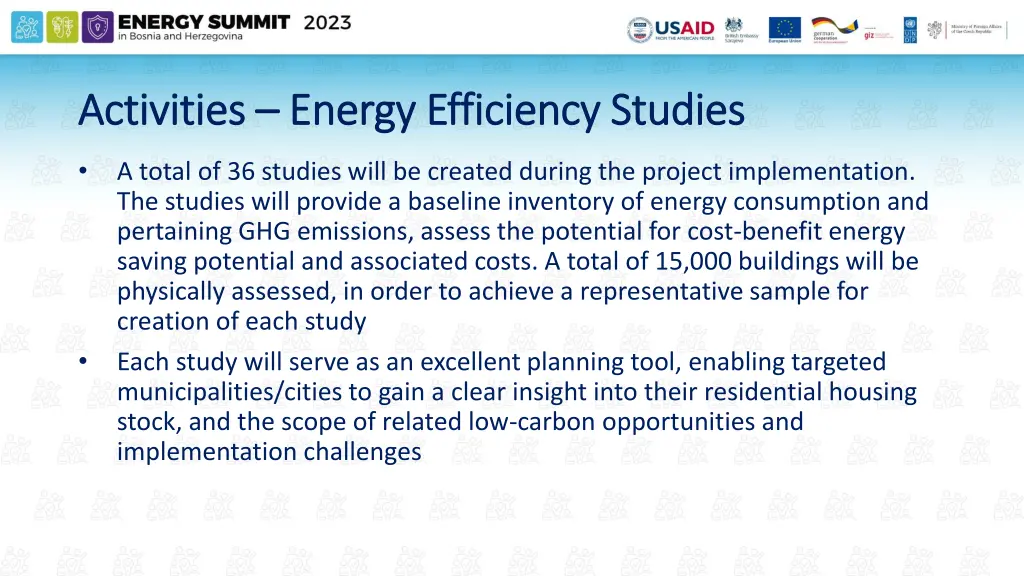 activities activities energy efficiency studies