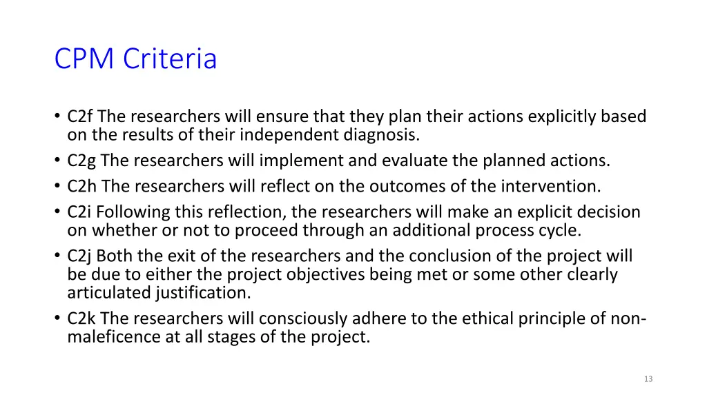 cpm criteria 1