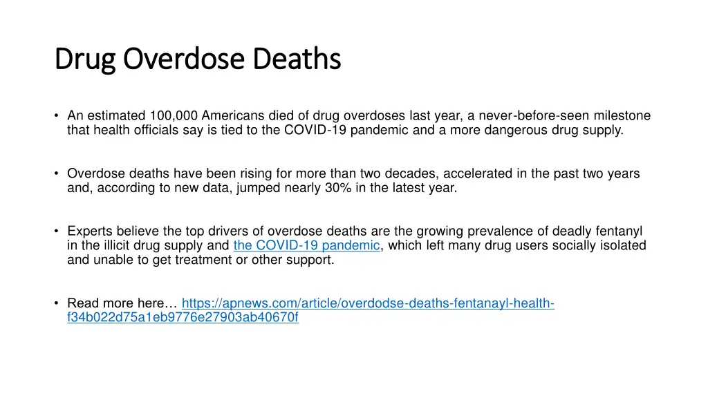 drug overdose deaths drug overdose deaths