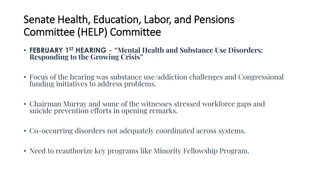 senate health education labor and pensions senate