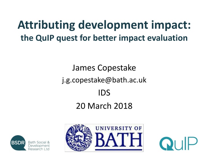 attributing development impact the quip quest