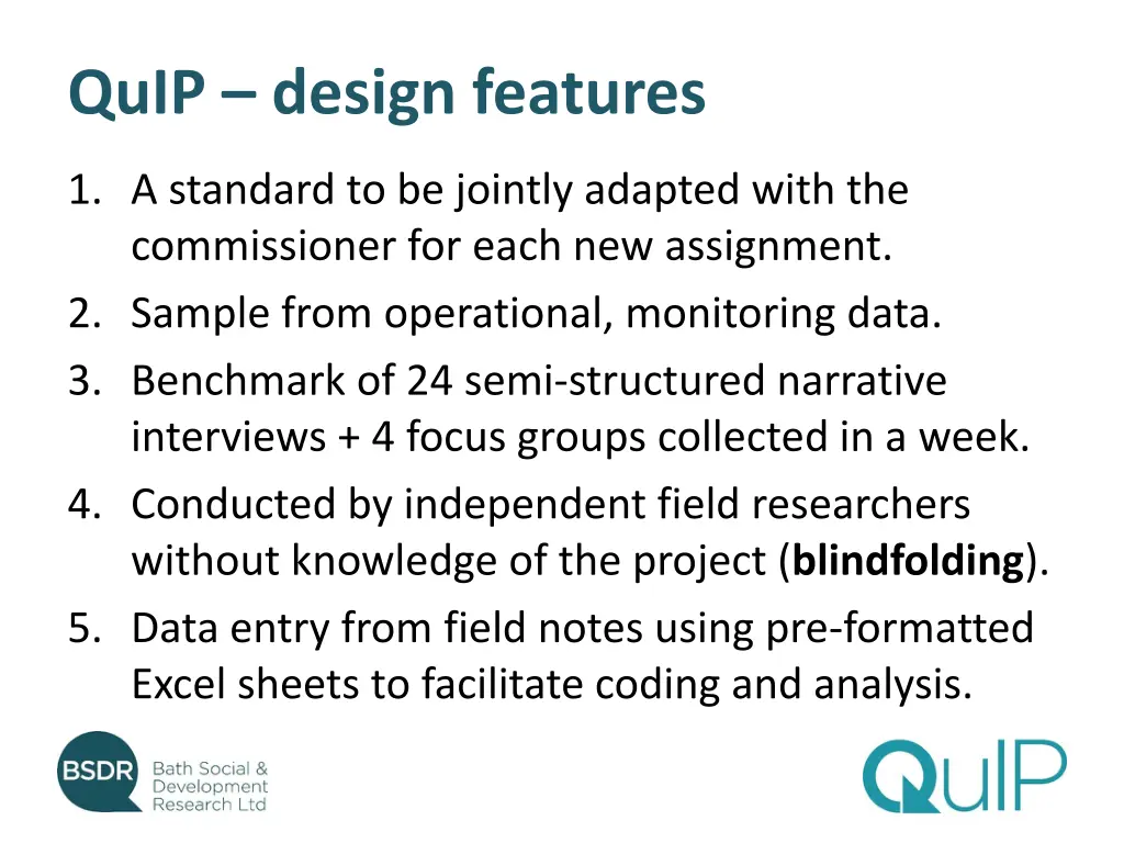 quip design features