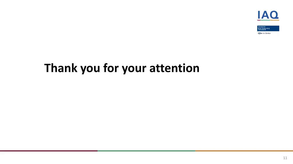 thank you for your attention