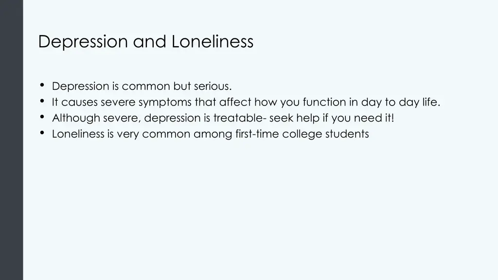 depression and loneliness