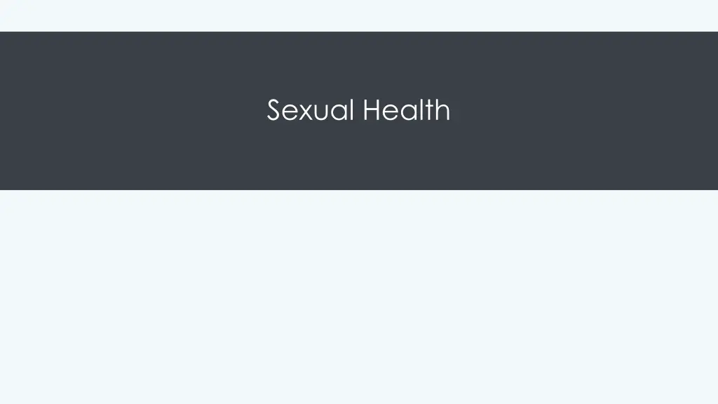 sexual health