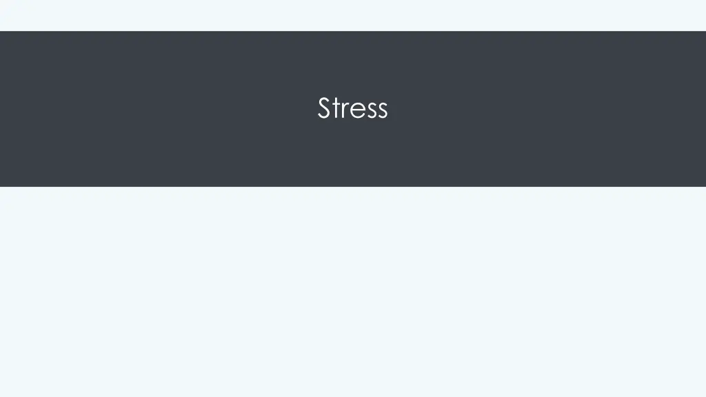 stress