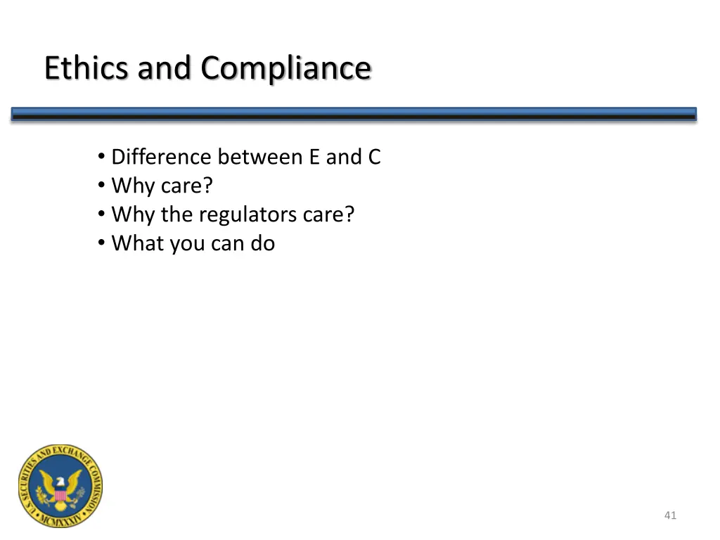 ethics and compliance 1