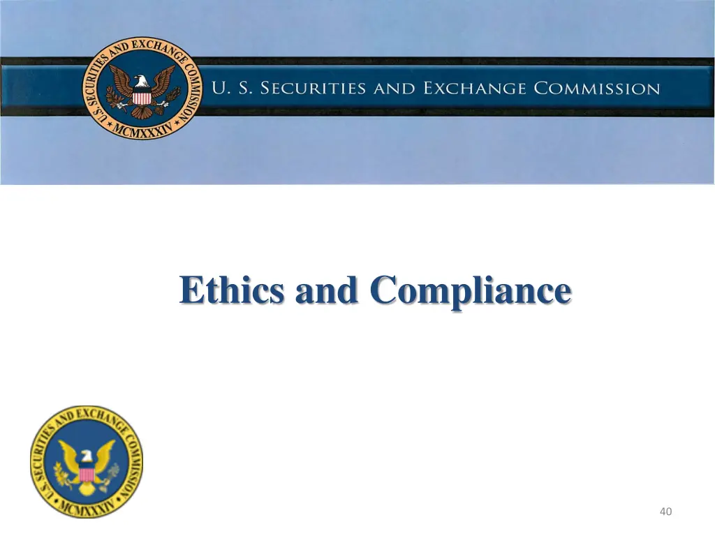 ethics and compliance