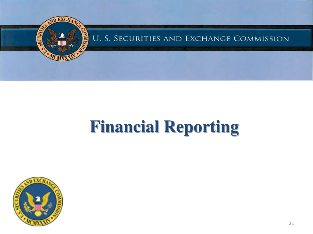 financial reporting