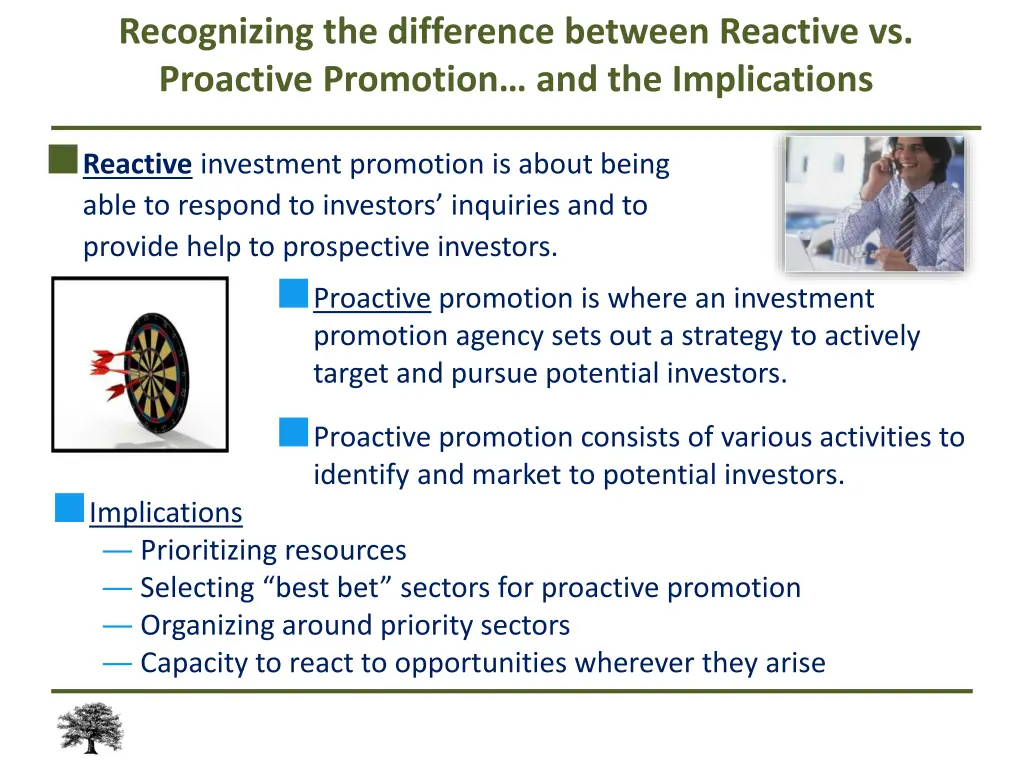 recognizing the difference between reactive