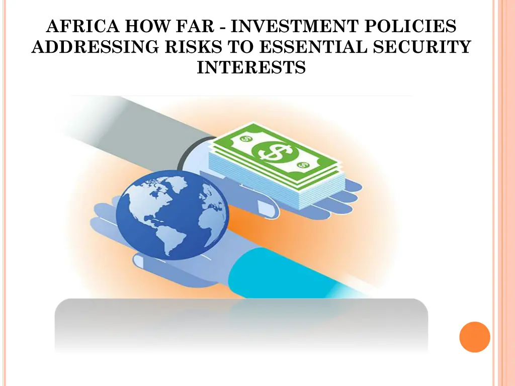 africa how far investment policies addressing