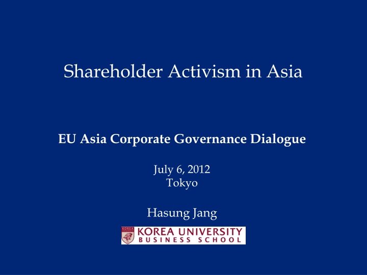 shareholder activism in asia