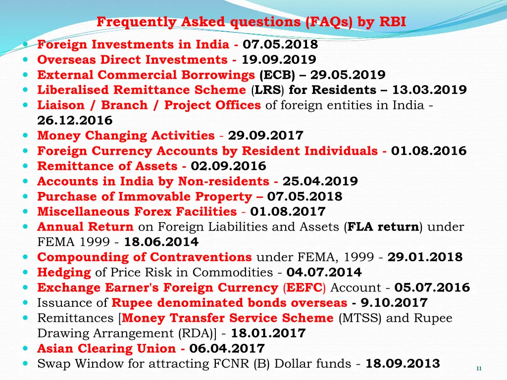 frequently asked questions faqs by rbi