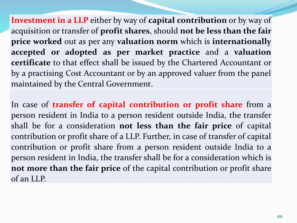 investment in a llp either by way of capital