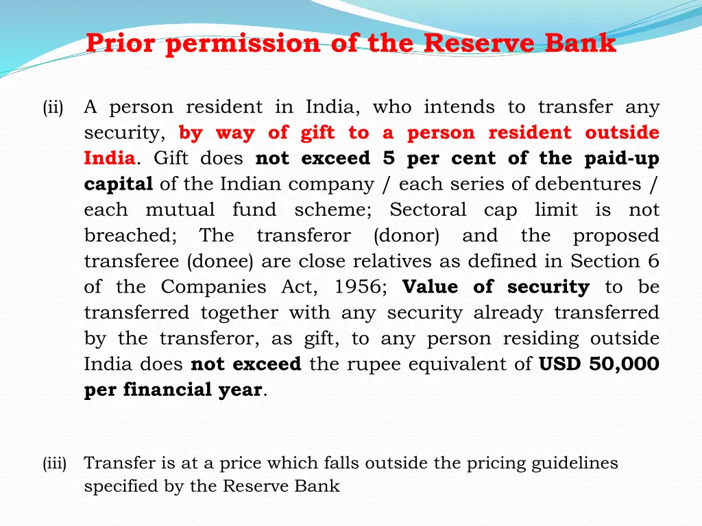 prior permission of the reserve bank