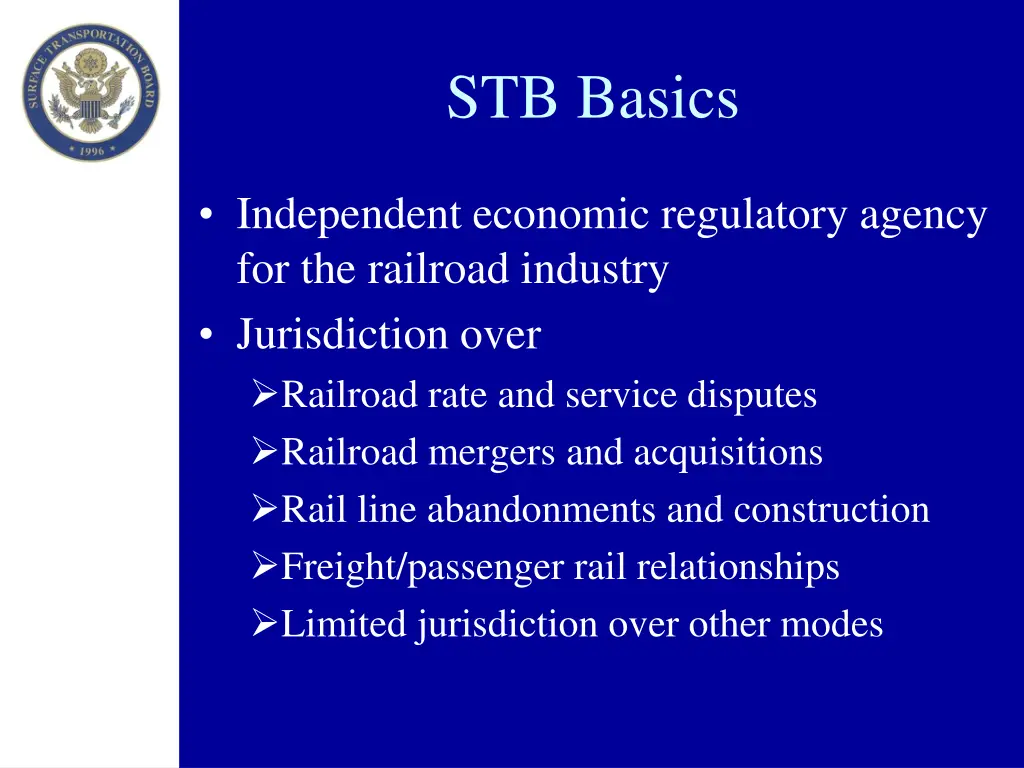 stb basics