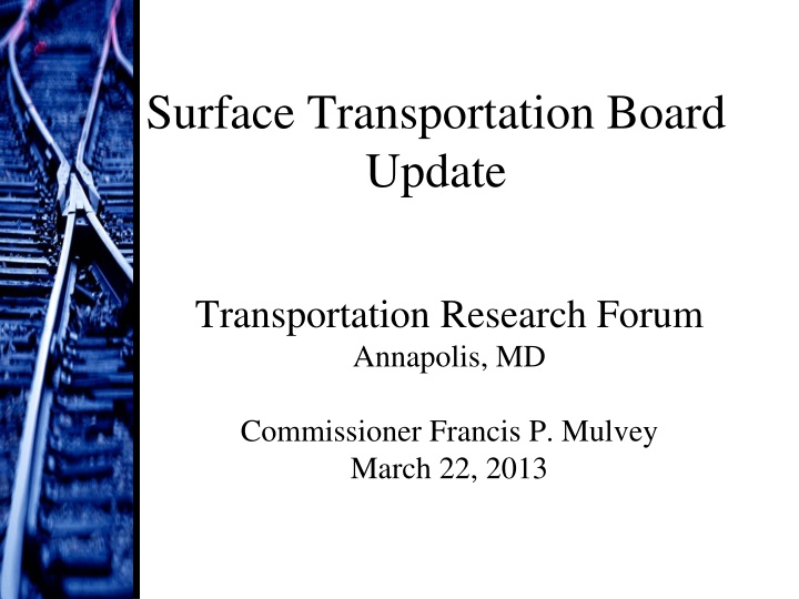 surface transportation board update