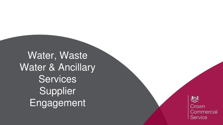 water waste water ancillary services supplier