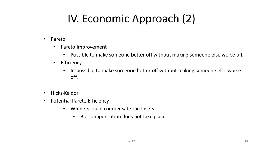 iv economic approach 2