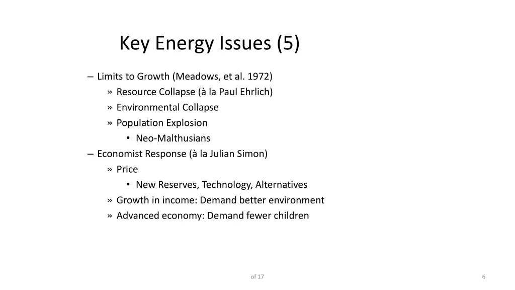 key energy issues 5
