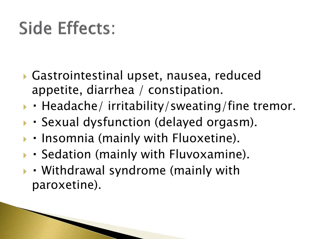 gastrointestinal upset nausea reduced appetite
