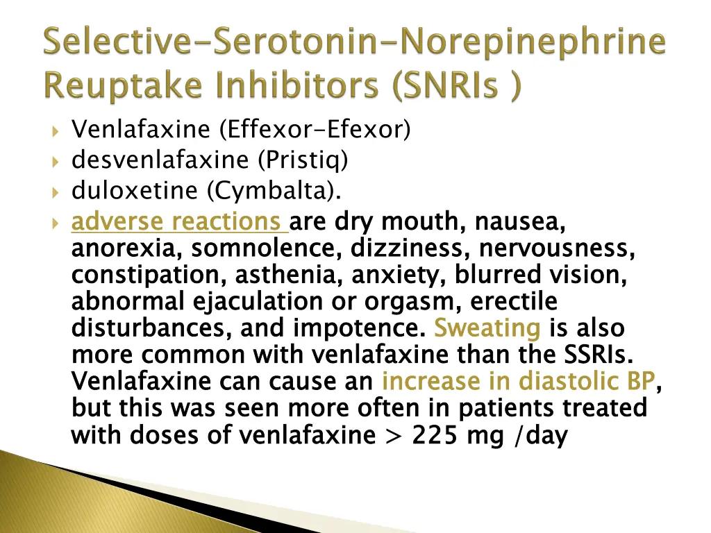 venlafaxine effexor efexor desvenlafaxine pristiq