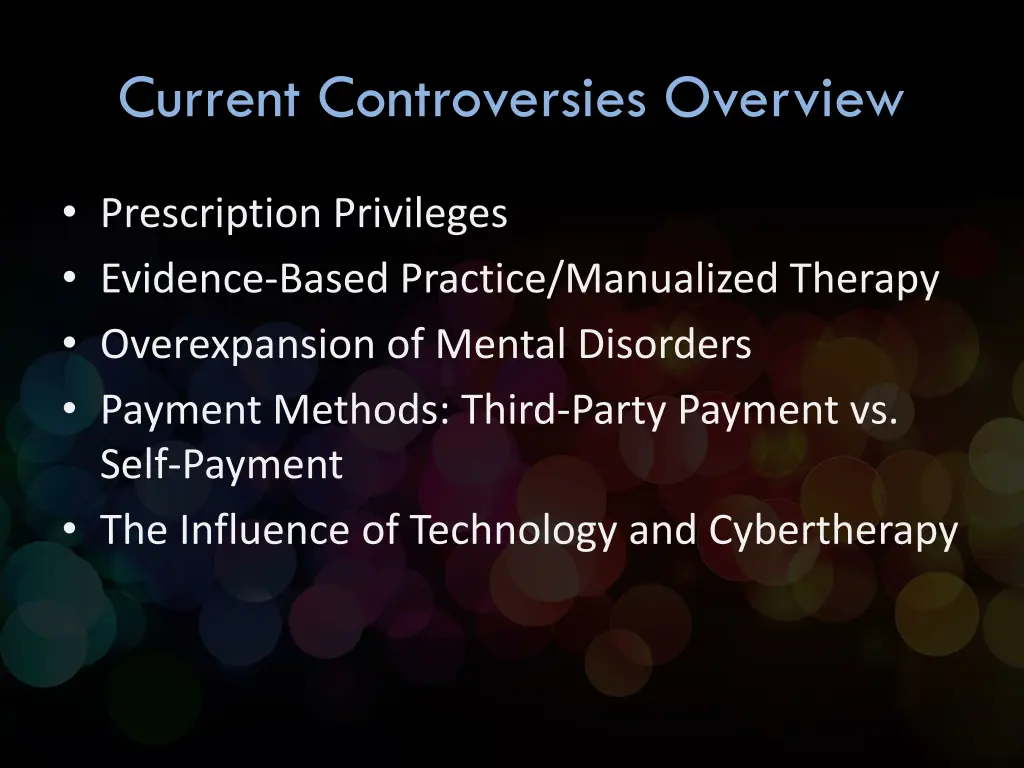 current controversies overview