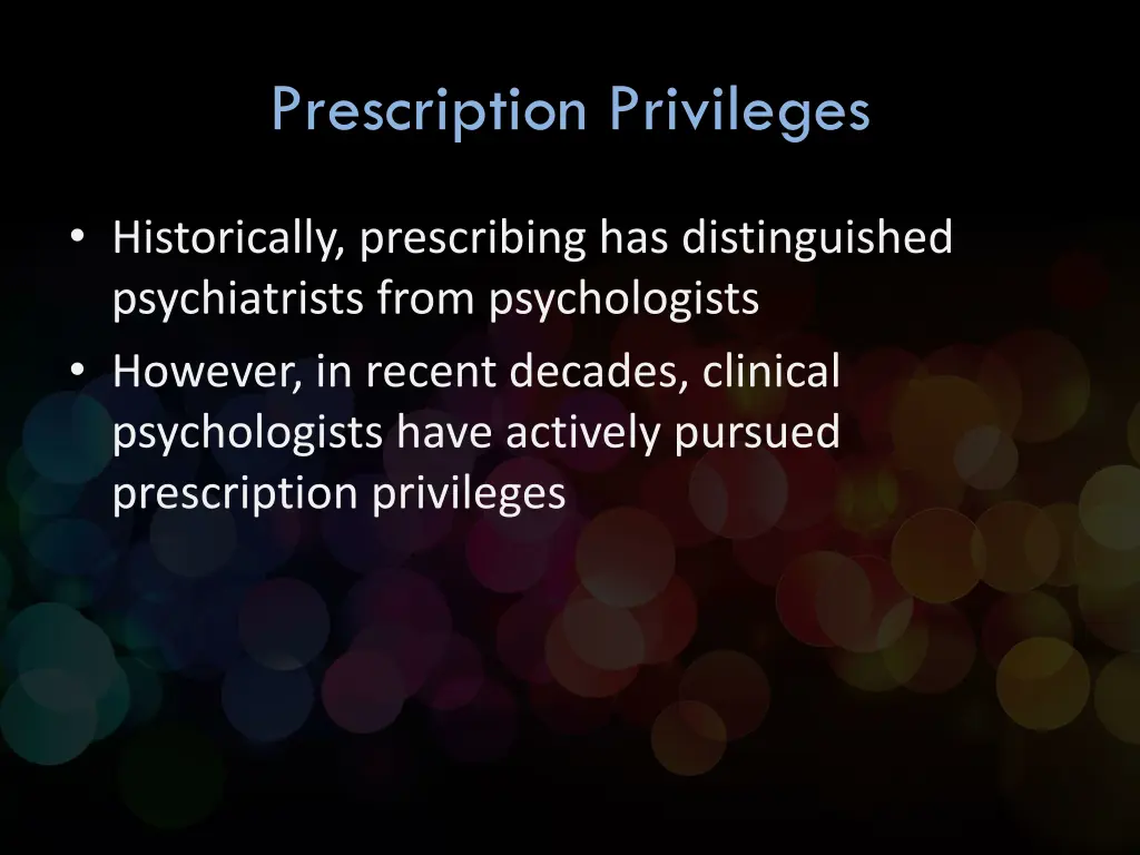 prescription privileges
