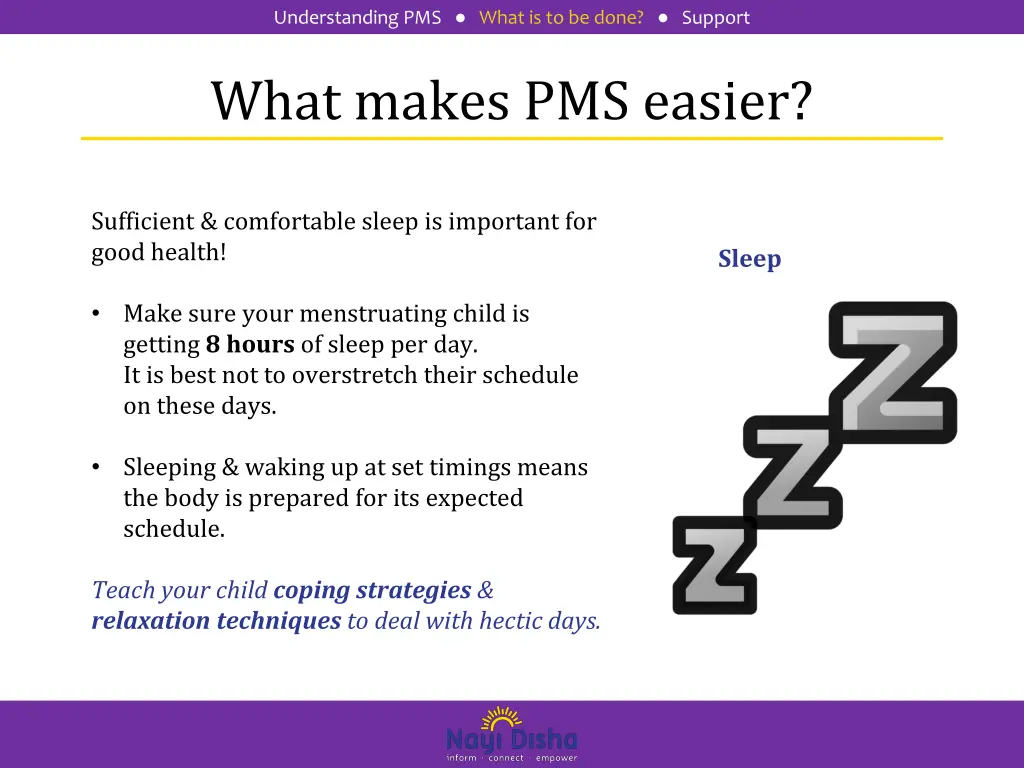 understanding pms what is to be done support 6