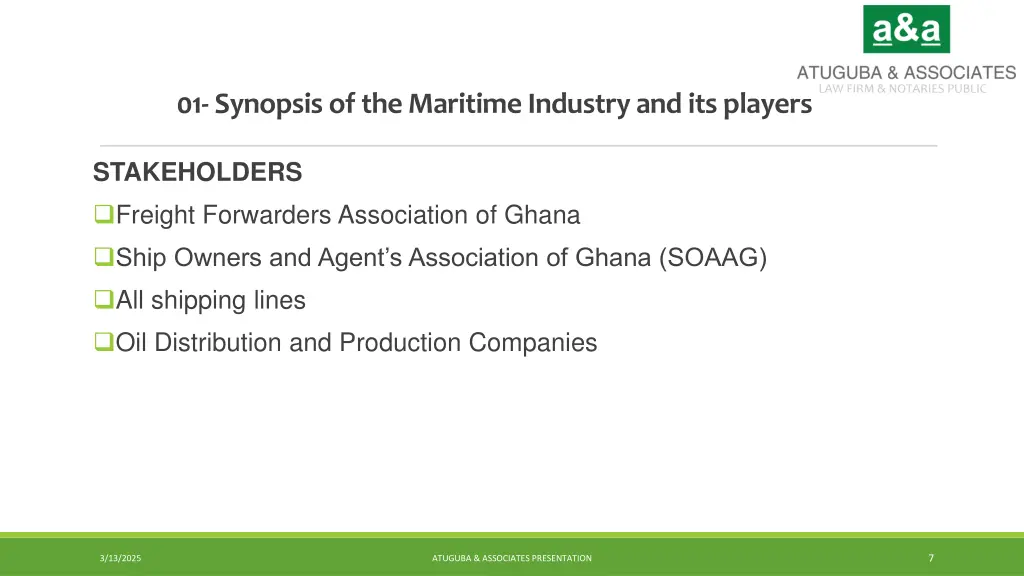 01 synopsis of the maritime industry 4