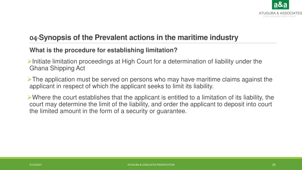 04 synopsis of the prevalent actions 4
