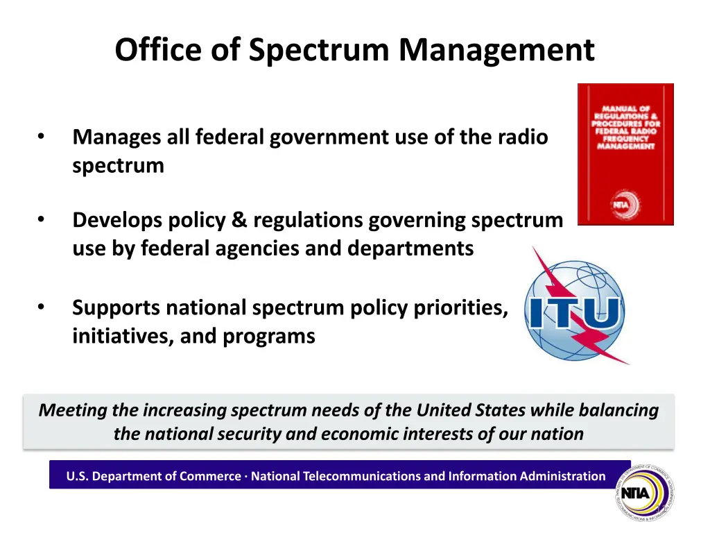 office of spectrum management