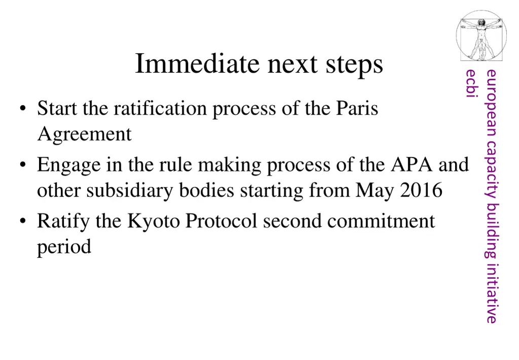 immediate next steps