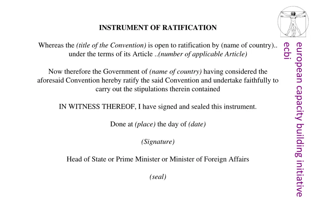 instrument of ratification