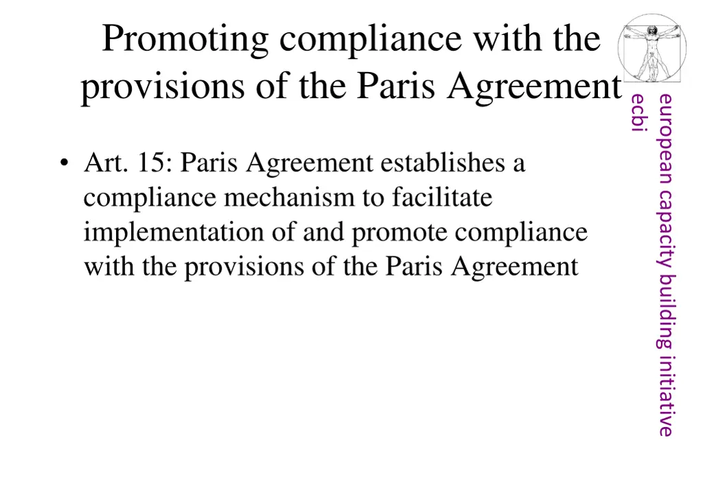 promoting compliance with the provisions