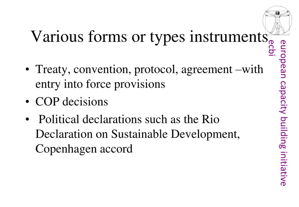 various forms or types instruments