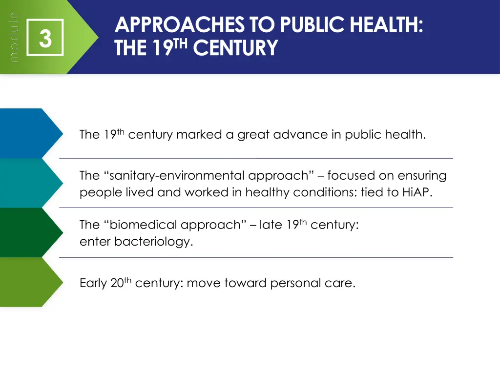 approaches to public health the 19 th century