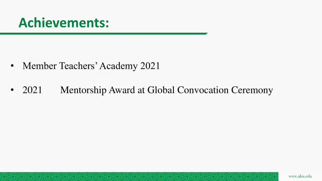 achievements